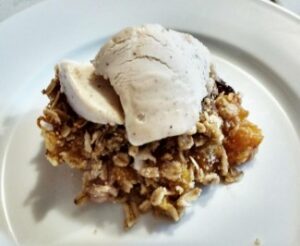 vegan Peach Crisp